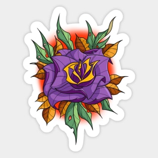 Gothic rose tattoo design Sticker